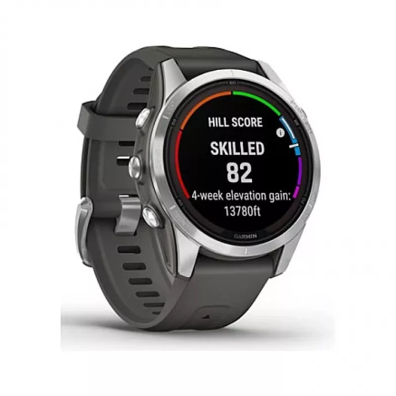 Garmin fēnix 7S Pro 3,05 cm (1,2 inch) MIP 42 mm Cyfrowy 240 x 240 pikseli Ekran dotykowy Srebrny Wi-Fi GPS (satelitarny)