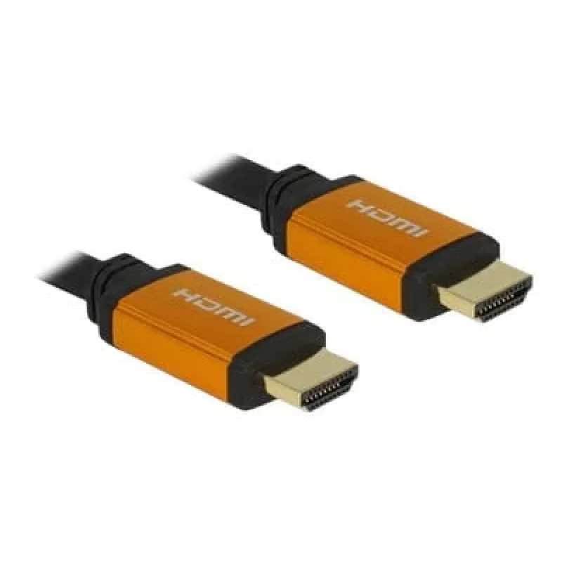 Kabel HDMI DeLOCK 85727 1m Typ A Męski-Męski Czarny-Złoty