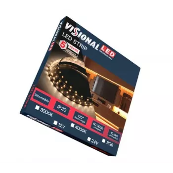 Taśma LED OEM AMT AMT-2835WW120-12V90 — 12V, 90 diod LED 2835 w ciepłej bieli