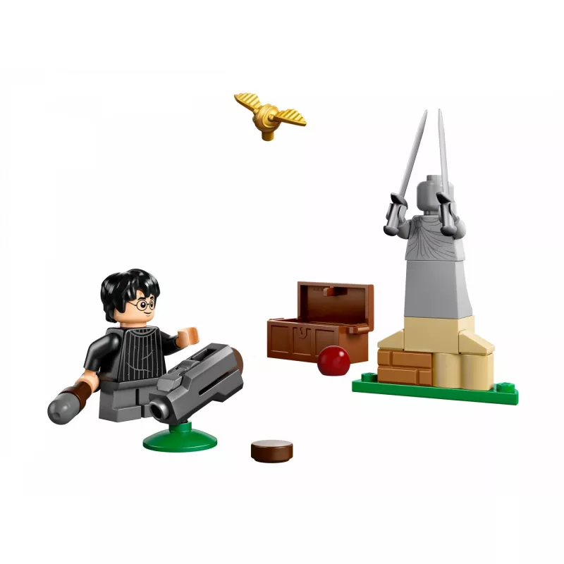 LEGO Harry Potter zestaw 30706 Lekcja Quidditcha z minifigurkami Harry'ego i Draco