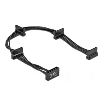 Kabel SATA DeLOCK 60395 0.4 m SATA 15-pin 4 x SATA 15-pin Czarny