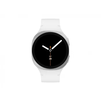 Samsung Galaxy Watch 8 3,3 cm (1,3 cala) AMOLED 40 mm Cyfrowy 438 x 438 pikseli Ekran dotykowy 4G Srebrny Wi-Fi GPS (satelitarny)