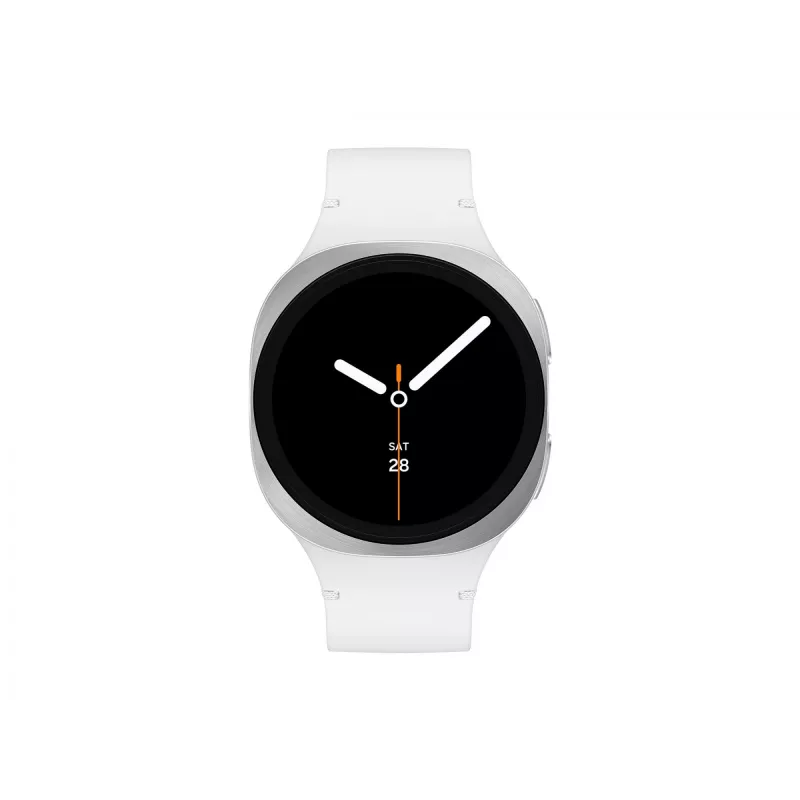 Samsung Galaxy Watch 8 3,3 cm (1,3 cala) AMOLED 40 mm Cyfrowy 438 x 438 pikseli Ekran dotykowy 4G Srebrny Wi-Fi GPS (satelitarny)