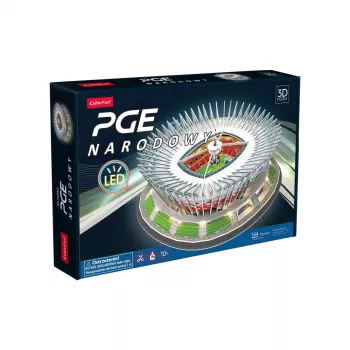 3D Puzzle cubicfun PGE National LED Model 306-L541H — Podświetlany LED model architektoniczny z papieru