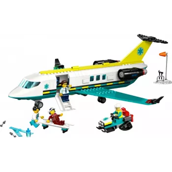 LEGO City Samolot Ratunkowy 60465 – mały zestaw konstrukcyjny samolotu ratunkowego, 403 elementy, 4 minifigurki, wiek 6+