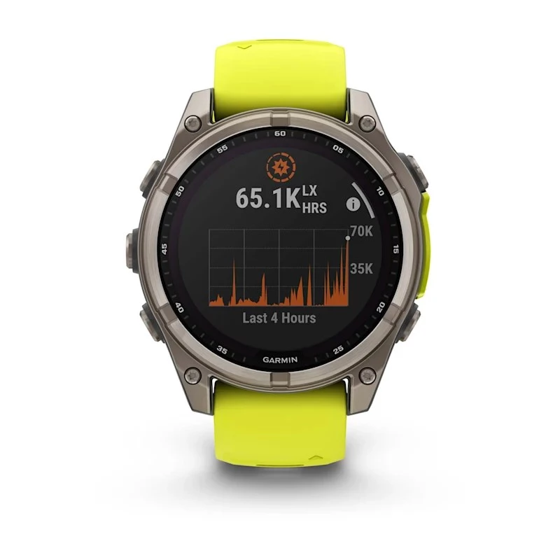 Garmin fenix 8 3.3 cm (1.3) 47 mm cyfrowy 260 x 260 pikseli ekran dotykowy Tytan Wi-Fi GPS (satelitarny)