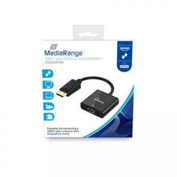 Adapter kabla wideo MediaRange MRCS177 0,2 m DisplayPort HDMI czarny