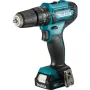 Makita – klucz udarowy – akumulatorowy – 2 prędkości – kluczyk do uchwytu 10 mm – 30 N·m – 2 akumulatory – 12 V (HP333DSAX1)