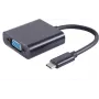 Adapter wideo USB Type-C VGA D-Sub Czarny S/CONN 14-05006
