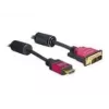 Kabel HDMI – DVI DeLOCK 84343 3,0 m męski / męski