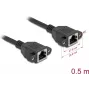 Kabel sieciowy DeLOCK 90783 Czarny 0,5 m Cat6a S/FTP RJ-45