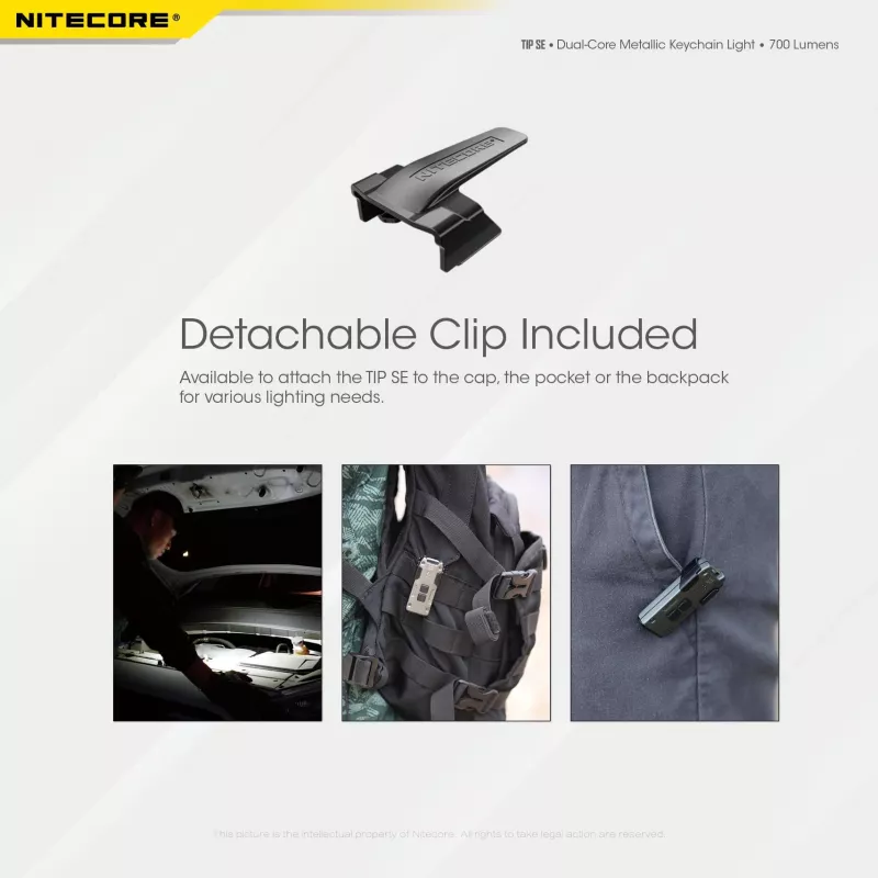 Nitecore TIP SE Czarna latarka ręczna LED