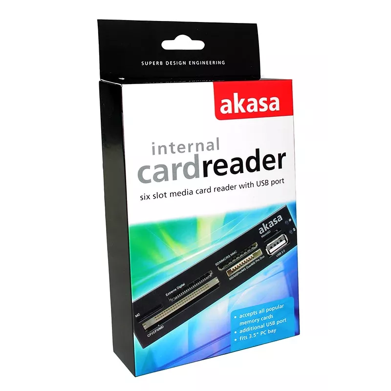 Akasa AK-ICR-07 czytnik kart USB 2.0 wewnętrzny