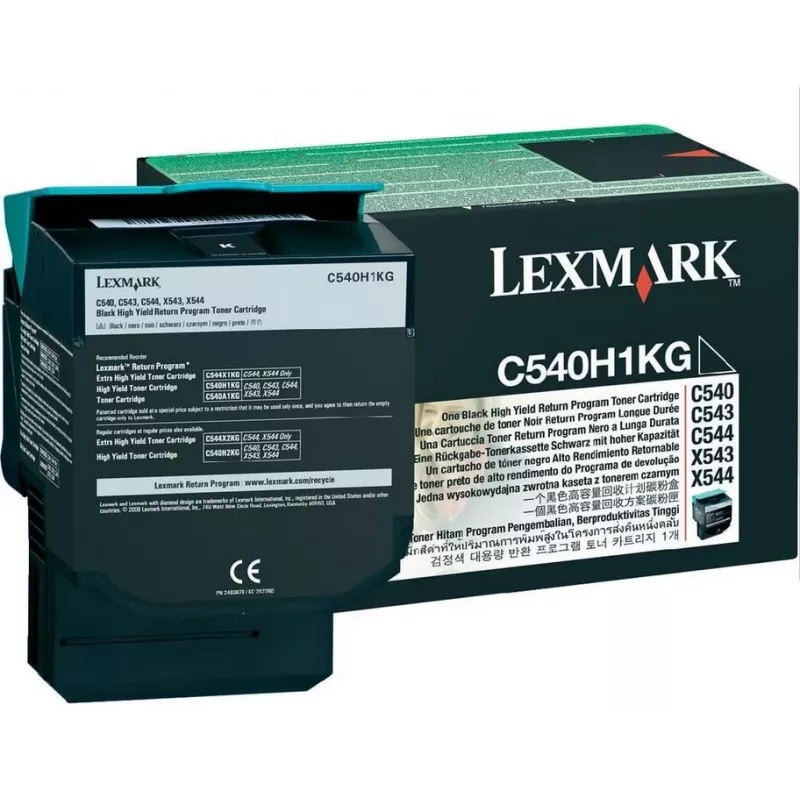 Toner Lexmark HY czarny LCCP C540 2500 str.