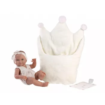 Winylowa laleczka bobas 40 cm Llorens z realistycznymi detalami i miękkim korpusem