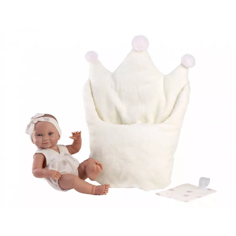 Winylowa laleczka bobas 40 cm Llorens z realistycznymi detalami i miękkim korpusem