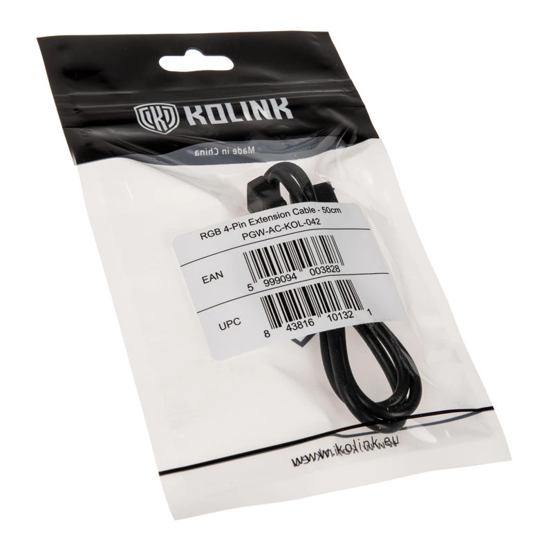 Przedłużacz kabla ARGB 4-pin Kolink ARGB 4-Pin 0,5 m, 4-pin do 4-pin, długość 0,5 m