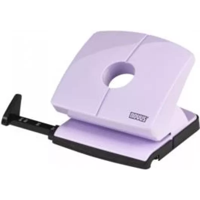 Dziurkacz do papieru NOVUS B220 ColorID 2-otworowy, kompaktowy model biurkowy, piękny liliowy