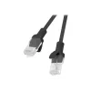 Kabel sieciowy LANBERG PCU6-10CC-1000-BK RJ-45 Cat6 U/UTP 10 m Czarny