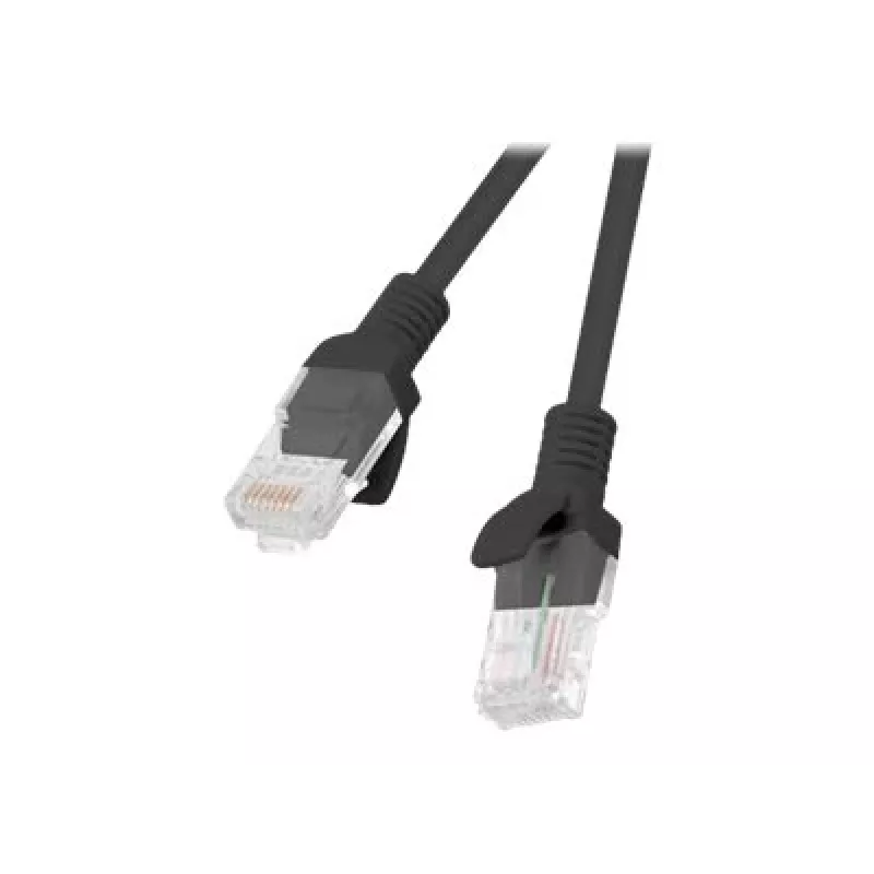 Kabel sieciowy LANBERG PCU6-10CC-1000-BK RJ-45 Cat6 U/UTP 10 m Czarny