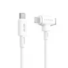 Przewód USB HYPER HyperJuice USB 2.0 1,5 m USB-C USB-C/Lightning Biały