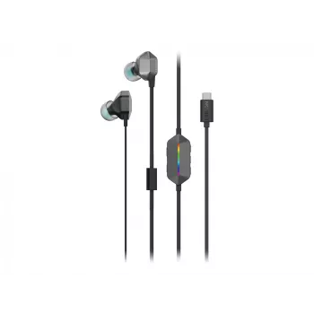 Lenovo Legion E510 Słuchawki Przewodowe Douszne Gaming USB Type-C Szare
