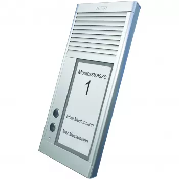 AGFEO DoorSpeak 2, przewodowy, IP33, aluminium, aluminium, ścienny, 115 mm