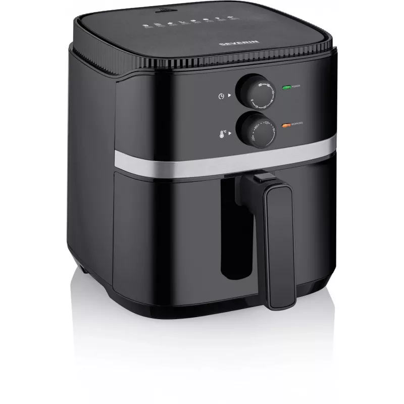 Frytkownica bezolejowa Severin FR 2452 4.3 L 1500 W Czarny Srebrny