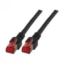 EFB-Elektronik RJ45 kabel krosowy kat.6 S/FTP LSZH czarny 50m Producent: EFB Elektronik (K5515.50)
