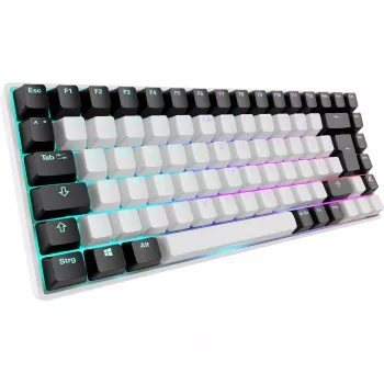 Sharkoon SKILLER SGK50 S3 - Tastatur - 75% - Hintergrundbeleuchtung - USB - QWERTZ - Deutsch - Tastenschalter: Gateron Red (Hot-swappable)