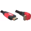 Kabel HDMI DeLOCK 3m HDMI Type A Standard Czarny Czerwony