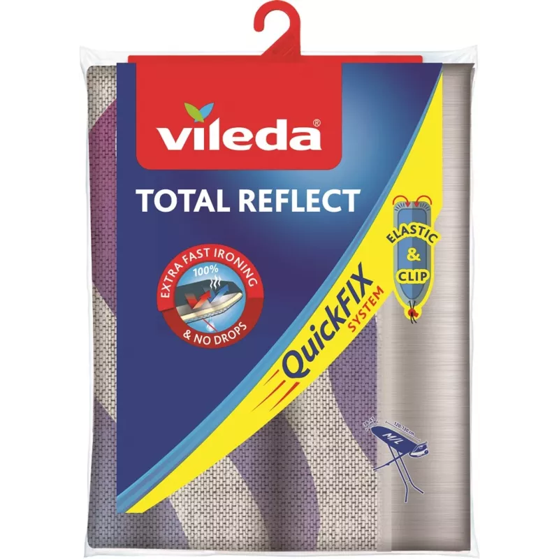 Nakładka na deskę do prasowania VILEDA Total Reflect niebiesko-szaro-biała na deski 1300 x 450 mm