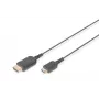 DIGITUS HDMI High Speed Connection Cable - HDMI-Kabel - HDMI männlich zu 19 pin mini HDMI Type C männlich - 2,0m - Doppelisolierung - Schwarz - geform