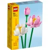 Zestaw konstrukcyjny LEGO 40647 Kwiaty lotosu — Kolekcja botaniczna, model modułowy, 220 elementów, wysokość 300 mm, wiek 8+