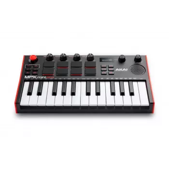 MIDI klawiatura Akai MPK Mini Play Mk3 25 keys USB Czarny czerwony