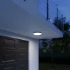 Lampa sufitowa Steinel DL Vario Quattro PRO S — okrągła oprawa LED 14 W, biała, 310×69 mm, zintegrowany czujnik ruchu