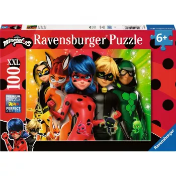 Puzzle dziecięce Ravensburger - Ladybug en mission, 100 elementów