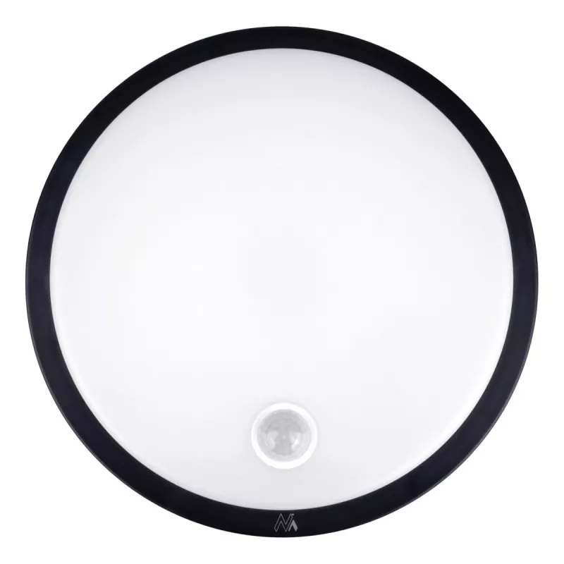 Lampa LED z czujnikiem PIR MACLEAN MCE525 B — zewnętrzna lampa ścienna, aktywowana ruchem przez LED