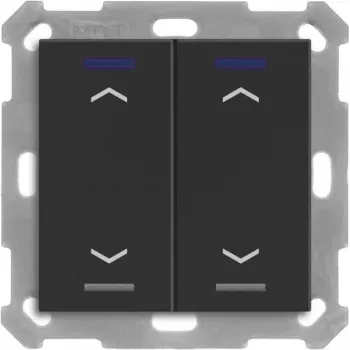 MDT BE-TAL550206.A1 przycisk KNX Light 55 2-kanałowy RGBW czarny mat Jalousie 1 (BE-TAL550206.A1)
