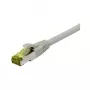 Kabel krosowy RJ45, CAT6A 500MHz, 2m, szary, S-STP(S/FTP), TPE/LSZH(Ultraflex), AWG26, z kablem surowym kat.7, Synergy 21 (S217605)