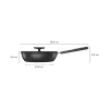 Patelnia sauté Fiskars Hard Face 1075528 z powłoką nieprzywierającą 24 cm 2,2L