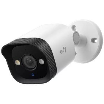 Zewnętrzna kamera bezpieczeństwa IP typu bullet Eufy T8P00321 przewodowa PoE 8MP 3840×2160 montaż sufit/ściana czarno-biała
