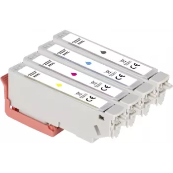 Renkforce Zestaw atramentów zamiennik Epson 33XL (C13T335740) kompatybilny czarny, cyjan, magenta, żółty RF-5706062 (RF-5706062)