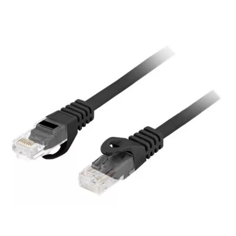 Kabel sieciowy LANBERG PCU6-10CU-1000-BK Cat6 U/UTP RJ-45 10 m czarny