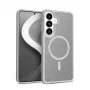 Crong Hybrid Matte Magnetic etui do Samsung Galaxy S26 — TPU + PC, szary