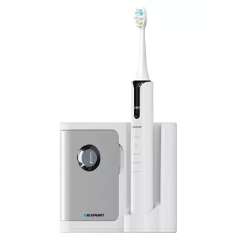 Szczoteczka soniczna BLAUPUNKT DTS711 — 5 trybów, 48 000 ruchów/min, wbudowana bateria, 4 końcówki, baza ładująca ze sterylizatorem UV
