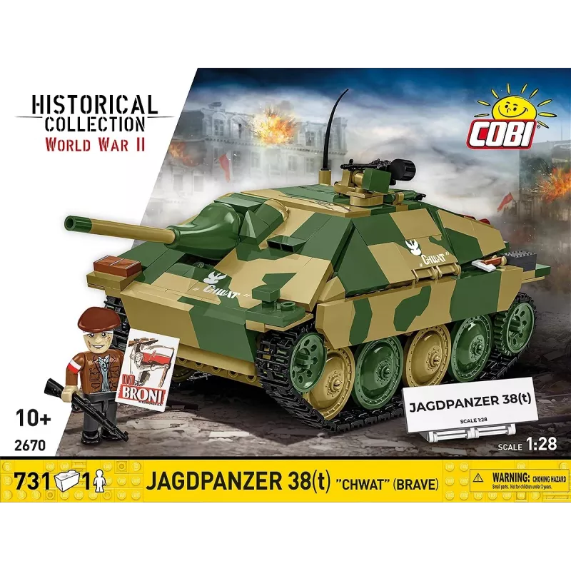 Klocki Cobi Jagdpanzer 38t Brave zestaw konstrukcyjny, 731 elementów