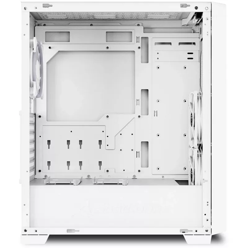 Sharkoon VS8 RGB. Formfaktor: Tower, Typ: PC, Produktfarbe: Weiß. Durchmesser unterstützte Vorderseitenlüfter: 120 mm, Installierte Lüfter hinten: 1x 