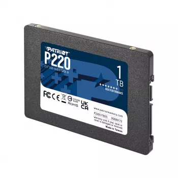 Dysk SSD 2,5 cala SATA III PATRIOT P220 1 TB — 550/500 MB/s, 50 tys. IOPS, 7 mm