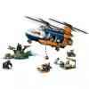 LEGO City 60437 Śmigłowiec eksploratora dżungli w bazie